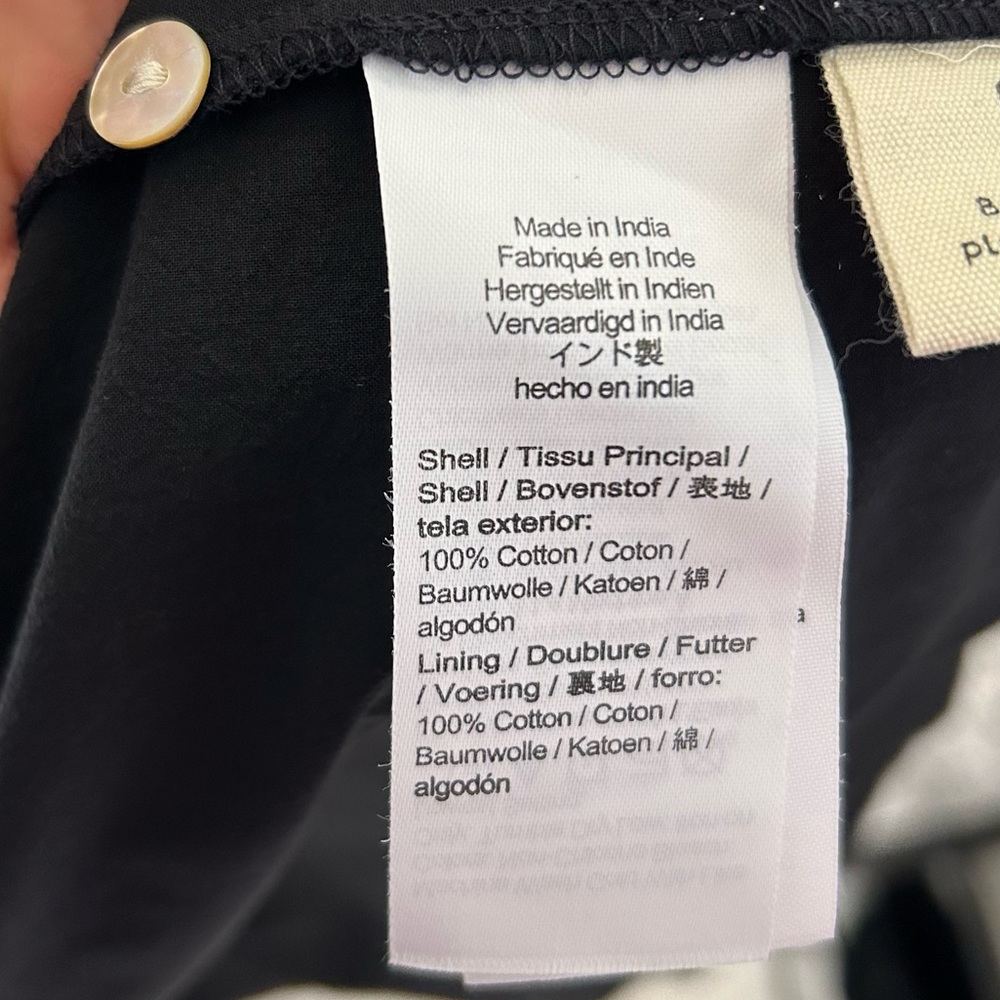MADEWELL Cutout-Back Empire Cotton Midi Dress in Black SOLD - Picture 10 of 10